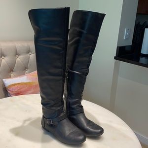 Over the Knee Black Boots 8